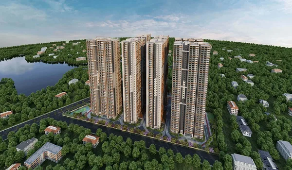Candeur Lakescape gated community apartments in Kondapur