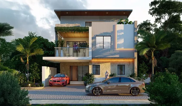 Vrinda Villas triplex homes in Velimela